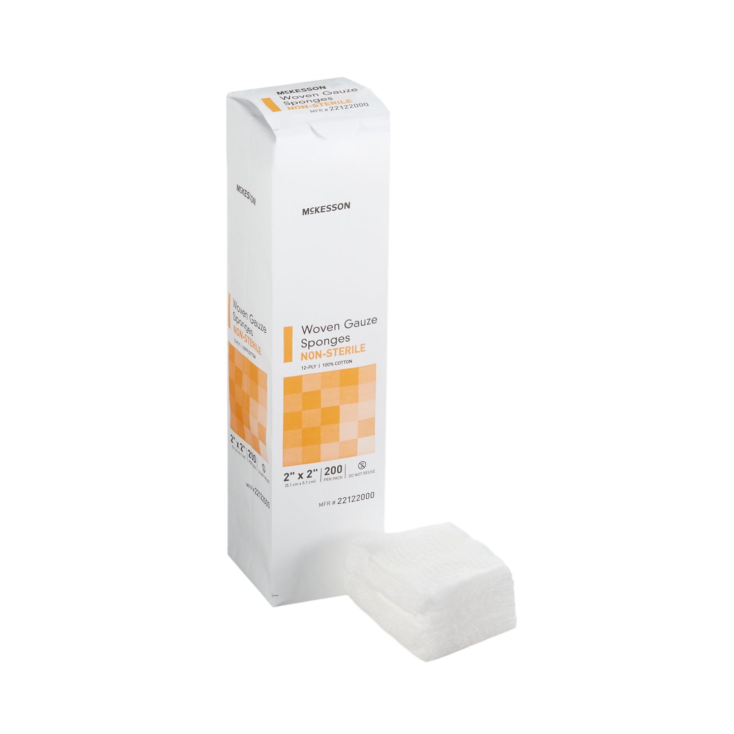 Gauze Sponges, 8 Ply, 2"x 2" - 200 ct.