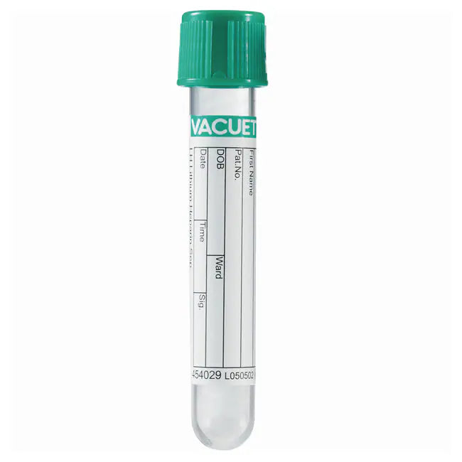 Vacutainer Lithium Heparin 4mL Tubes (Quantiferon Green Top) - 10 ct.