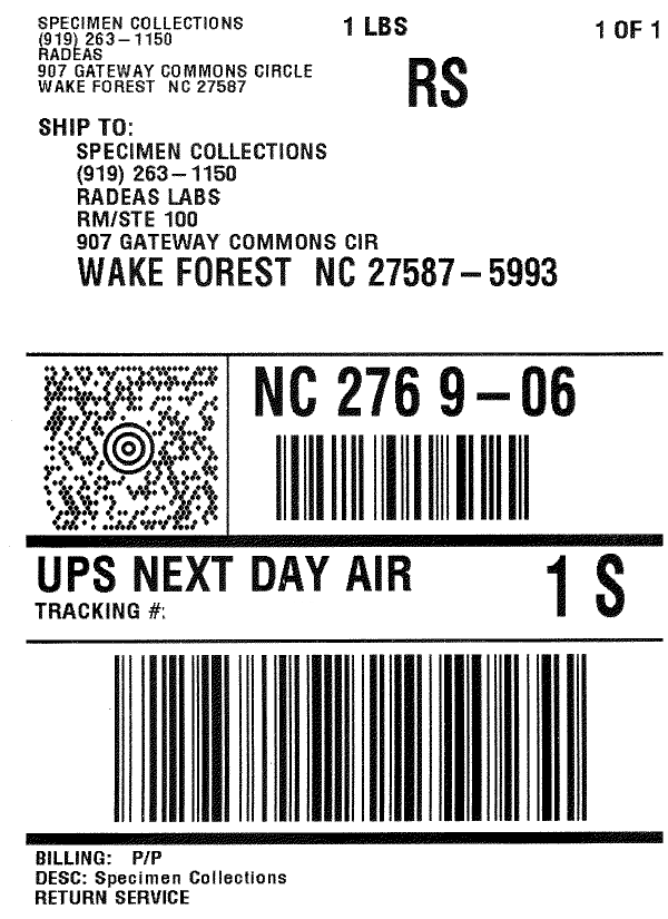 APC G AZ UPS Return Labels - 25 ct.