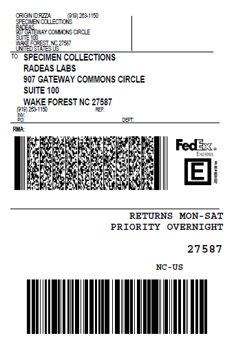 FedEx Return Labels - each