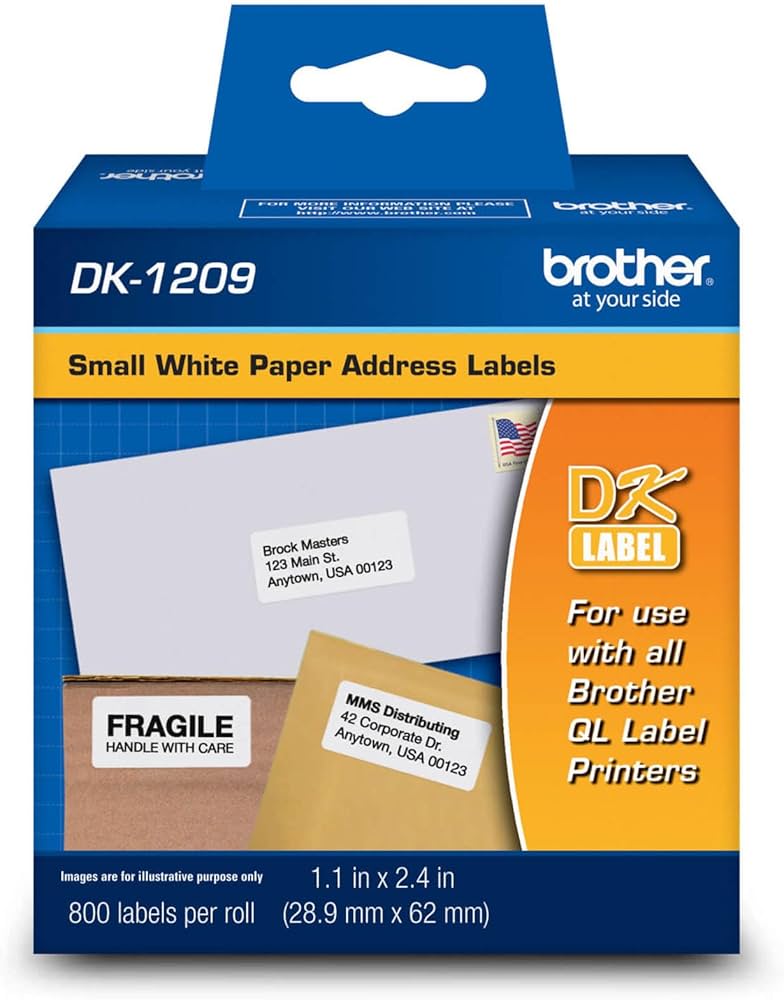 Brother Printer Labels - DK1209 - roll of 800