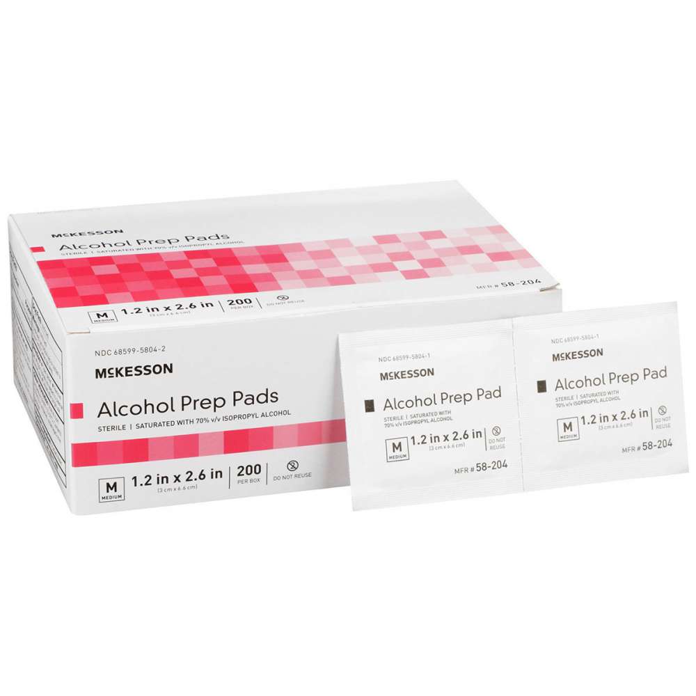Sterile 70% Alcohol Prep Pads - 200 ct.