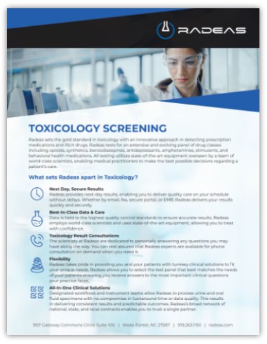 Toxicology Sales Slicks - 5 pk.